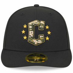 Cleveland Guardians 2024 Armed Forces Day Low Profile 59FIFTY Fitted Hat Black