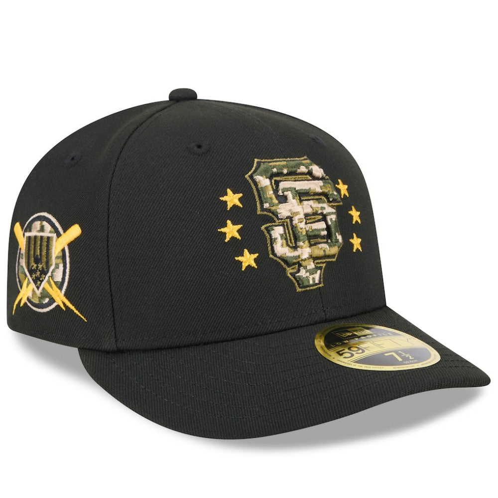 San Francisco Giants 2024 Armed Forces Day Low Profile 59FIFTY Fitted Hat Black