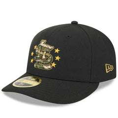 St. Louis Cardinals 2024 Armed Forces Day Low Profile 59FIFTY Fitted Hat Black