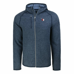 Cleveland Guardians Cutter & Buck Mainsail Full-Zip Hooded Jacket Heather Navy