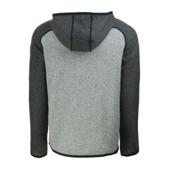 Detroit Tigers Cutter & Buck Mainsail Full-Zip Hooded Jacket Heather Charcoal/Heather Gray