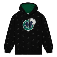 Dallas Mavericks Hardwood Classics Allover Print Pullover Hoodie sale - Black online