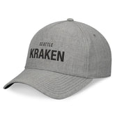 Seattle Kraken Fanatics Elements A-Frame Leather Strapback Hat - Heather Gray Hats