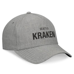 Seattle Kraken Fanatics Elements A-Frame Leather Strapback Hat - Heather Gray Hats