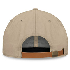 Seattle Kraken Fanatics Elements Unstructured Patch Leather Strapback Hat - Khaki Hats