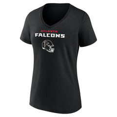 Bijan Robinson Atlanta Falcons Women's Team Wordmark Name & Number V-Neck T-Shirt - Black for sale