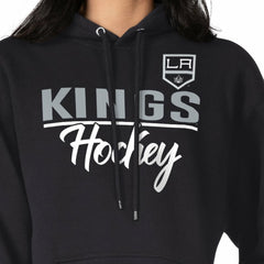 Los Angeles Kings G-III 4Her by Carl Banks Women's Team Sport Tri-Blend Fleece Hoodie - Black Hoodies