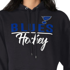 St. Louis Blues G-III 4Her by Carl Banks Women's Team Sport Tri-Blend Fleece Hoodie - Black Hoodies