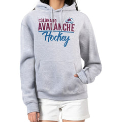 Colorado Avalanche G-III 4Her by Carl Banks Women's Team Sport Tri-Blend Fleece Hoodie - Heather Gray Hoodies