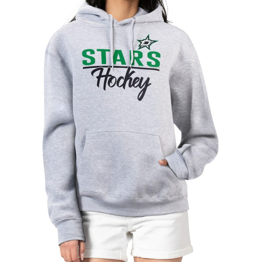 Dallas Stars G-III 4Her by Carl Banks Women's Team Sport Tri-Blend Fleece Hoodie - Heather Gray Hoodies
