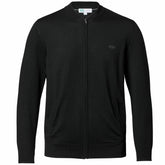 New York Jets Charles Tyrwhitt Merino Full-Zip Sweater - Black on sale