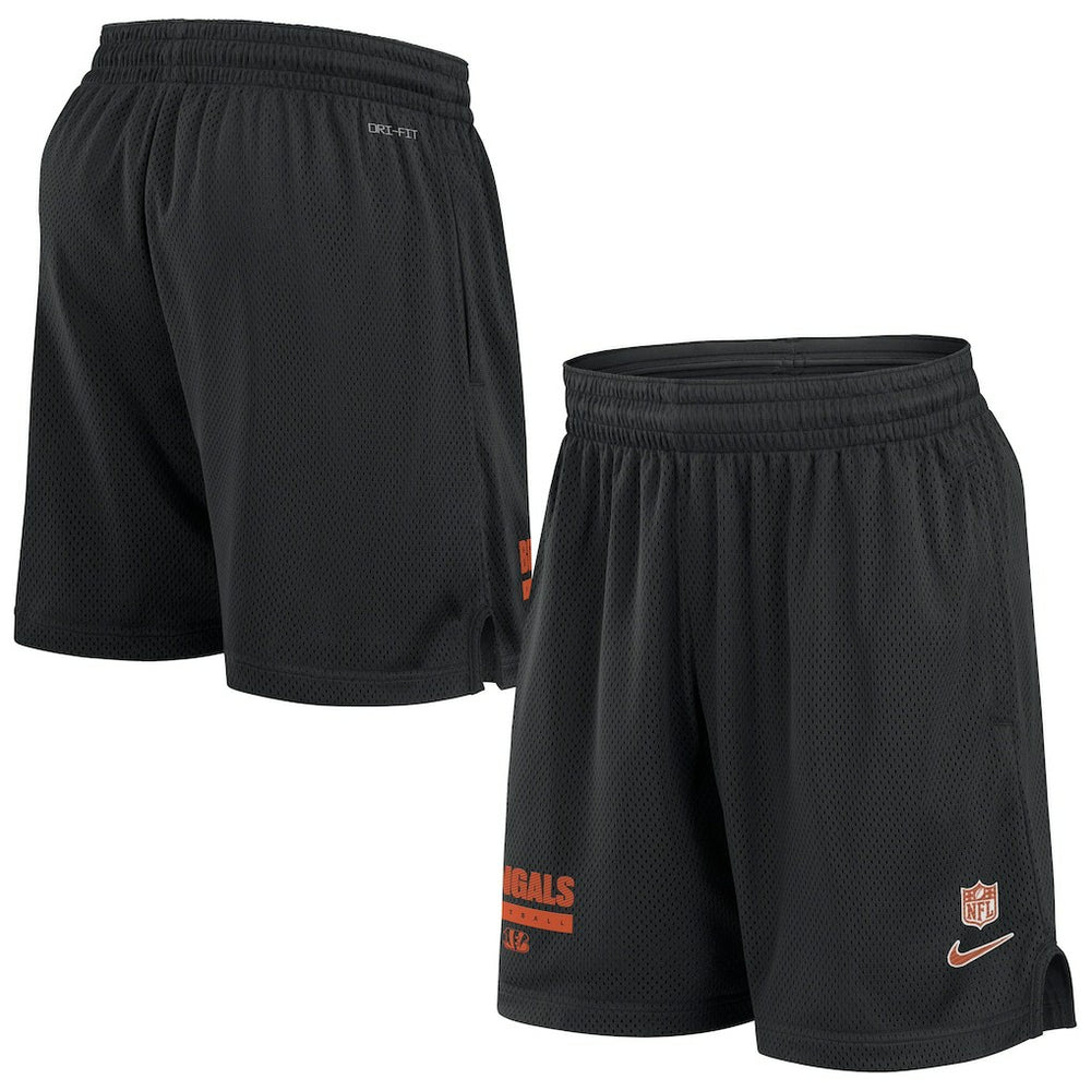 Cincinnati Bengals 2024 Sideline Performance Mesh Shorts - Black outlet