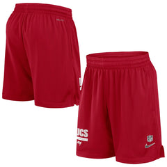 Tampa Bay Buccaneers 2024 Sideline Performance Mesh Shorts - Red for sale