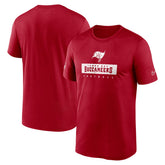 Tampa Bay Buccaneers Sideline Legend Performance T-Shirt - Red for sale