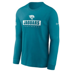 Jacksonville Jaguars Sideline Dri-FIT Long Sleeve T-Shirt - Teal discount