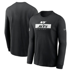 New York Jets Sideline Dri-FIT Long Sleeve T-Shirt - Black outlet