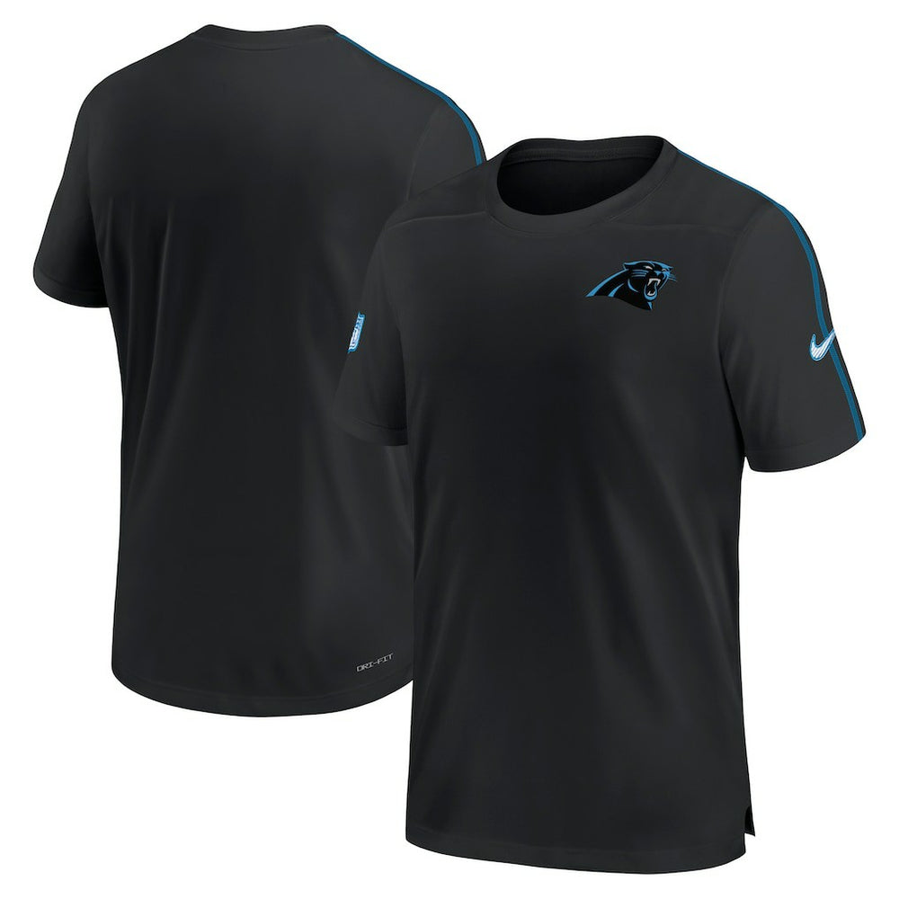 Carolina Panthers 2024 Sideline Coach UV Performance T-Shirt - Black discount