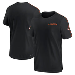 Cincinnati Bengals 2024 Sideline Coach UV Performance T-Shirt - Black on sale