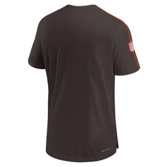 Cleveland Browns 2024 Sideline Coach UV Performance T-Shirt - Brown outlet