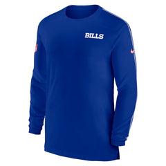 Buffalo Bills Sideline Coach UV Performance Long Sleeve T-Shirt - Royal sale