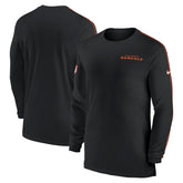 Cincinnati Bengals Sideline Coach UV Performance Long Sleeve T-Shirt - Black sale