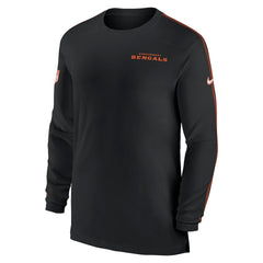 Cincinnati Bengals Sideline Coach UV Performance Long Sleeve T-Shirt - Black sale