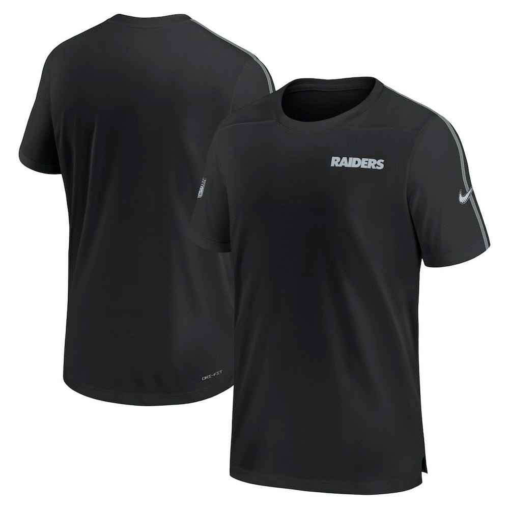 Las Vegas Raiders 2024 Sideline Coach UV Performance T-Shirt - Black for sale