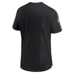 Las Vegas Raiders 2024 Sideline Coach UV Performance T-Shirt - Black for sale