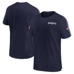 New England Patriots 2024 Sideline Coach UV Performance T-Shirt - Navy on sale