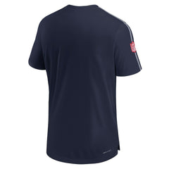 New England Patriots 2024 Sideline Coach UV Performance T-Shirt - Navy on sale