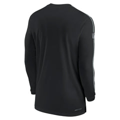 Las Vegas Raiders Sideline Coach UV Performance Long Sleeve T-Shirt - Black for sale