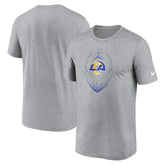 Los Angeles Rams Primetime Legend Icon Performance T-Shirt - Heather Gray discount