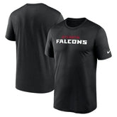 Atlanta Falcons Primetime Legend Wordmark Performance T-Shirt - Black for sale
