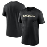 Baltimore Ravens Primetime Legend Wordmark Performance T-Shirt - Black on sale