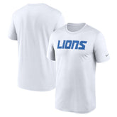 Detroit Lions Primetime Legend Wordmark Performance T-Shirt - White sale
