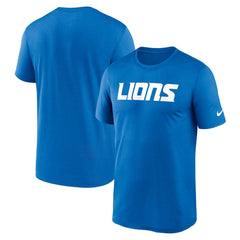 Detroit Lions Primetime Legend Wordmark Performance T-Shirt - Blue on sale