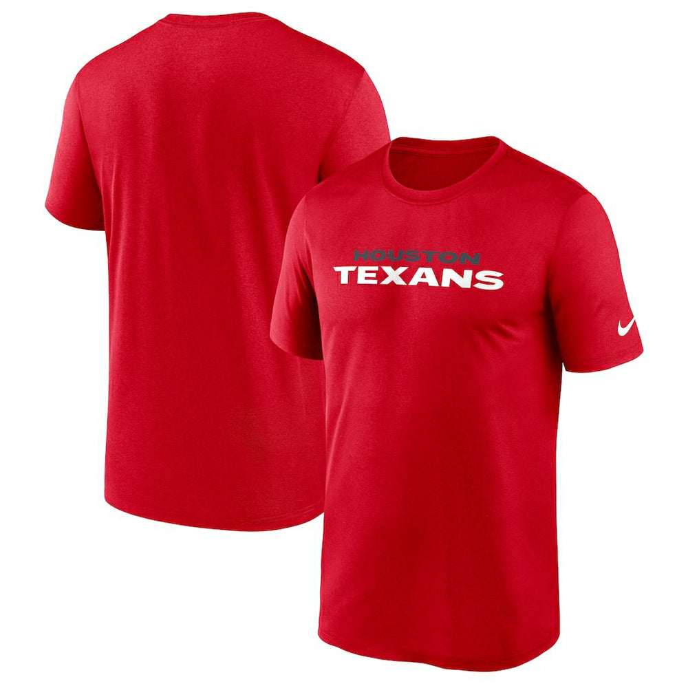 Houston Texans Primetime Legend Wordmark Performance T-Shirt - Red on sale