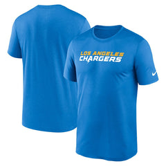 Los Angeles Chargers Primetime Legend Wordmark Performance T-Shirt - Powder Blue cheap