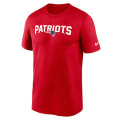 New England Patriots Primetime Legend Wordmark Performance T-Shirt - Red for sale