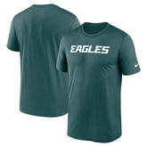 Philadelphia Eagles Primetime Legend Wordmark Performance T-Shirt - Midnight Green discount