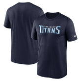 Tennessee Titans Primetime Legend Wordmark Performance T-Shirt - Navy discount