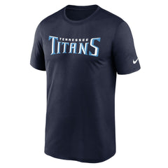 Tennessee Titans Primetime Legend Wordmark Performance T-Shirt - Navy discount