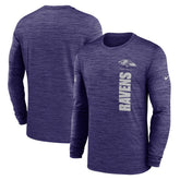 Baltimore Ravens Sideline Velocity Dri-FIT Long Sleeve T-Shirt - Purple for sale