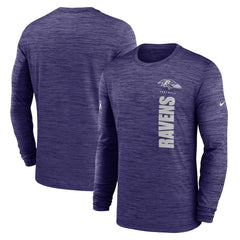 Baltimore Ravens Sideline Velocity Dri-FIT Long Sleeve T-Shirt - Purple for sale