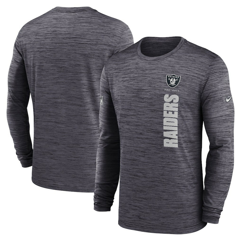 Las Vegas Raiders Sideline Velocity Dri-FIT Long Sleeve T-Shirt - Black sale