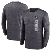 Las Vegas Raiders Sideline Velocity Dri-FIT Long Sleeve T-Shirt - Black sale
