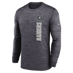 Las Vegas Raiders Sideline Velocity Dri-FIT Long Sleeve T-Shirt - Black sale