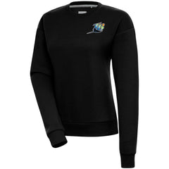 Tampa Bay Rays Antigua Women's Cooperstown Victory Crewneck Pullover Sweatshirt Black