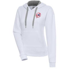 New York Yankees Antigua Women's Cooperstown Victory Pullover Hoodie White