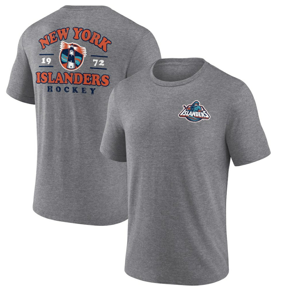 New York Islanders Winger Tri-Blend T-Shirt - Heather Gray T-shirts